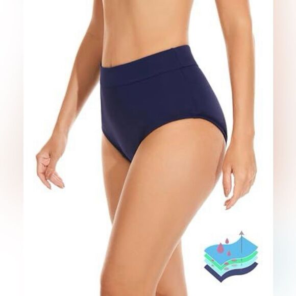 OVRUNS Period Swimwear Leakproof Bikini Brief bottoms NWOT - Picture 1 of 6